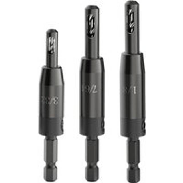 Tlily - Self Centering Drill Bit Set, for 1/4 in Hex Shank Drill, Countersink Bits Wood and Hole 3/32in, 7/64in, 1/8in