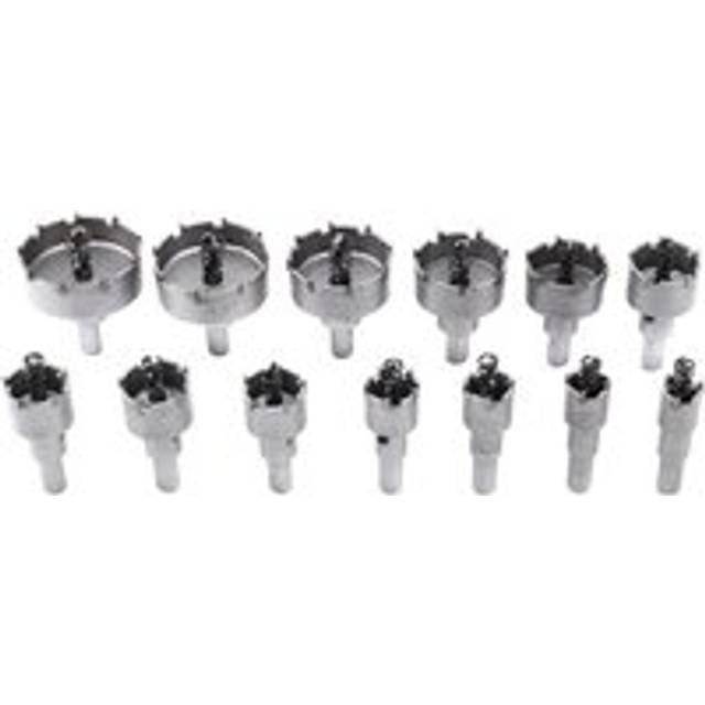 13Pcs Drill Bit 16-53mm Hole Saw Set Carbide Tipped Wood Metal Core Cutter