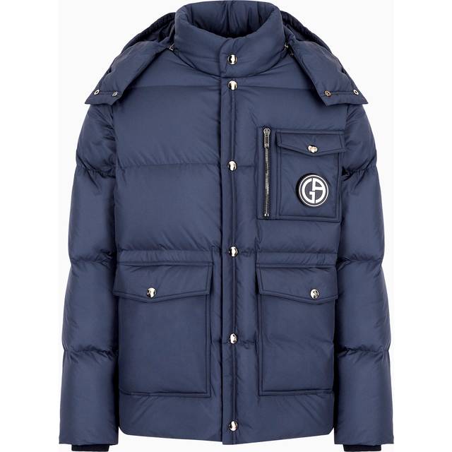 Hooded bomber jacket with goose-down padding ASV