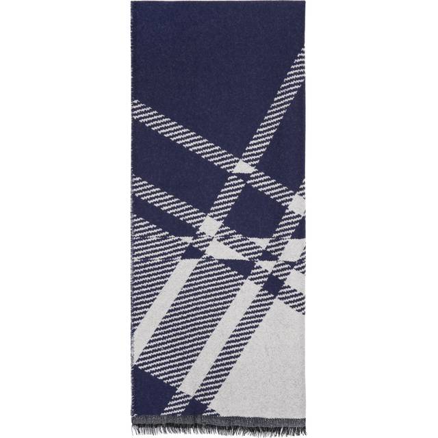 Vivienne Westwood Navy & Gray Bruce Scarf - AW24-K410 - UNI