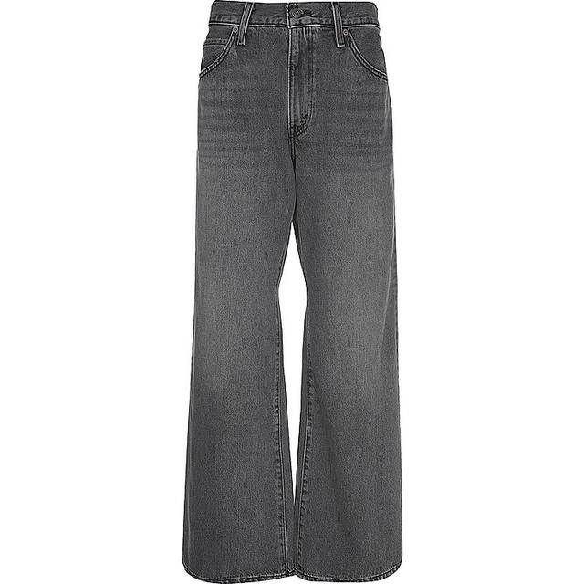 Levi's 94 Baggy Wide Leg Jeans - Wandering Spirit Clean Black, Black, Size 28, Inside Leg 31, Women -  inside leg 31,28