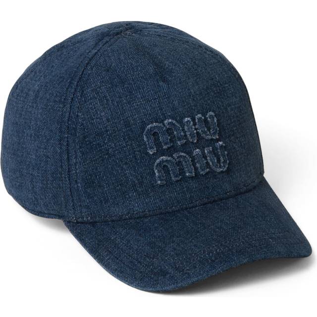 Miu Miu Denim Logo Baseball Cap - Blue