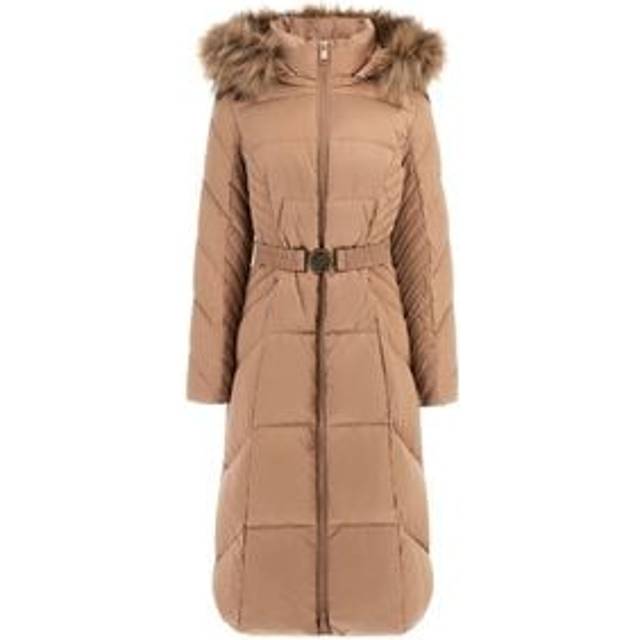 Guess New Olga W4BL41 WEX52 Beige Regular Fit Down Jacket S
