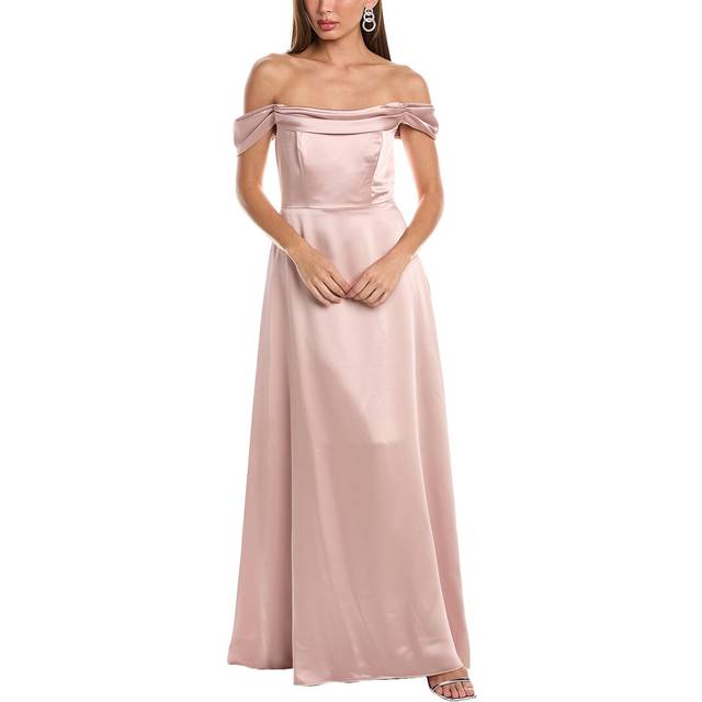 Dessy Collection Off-The-Shoulder Gown