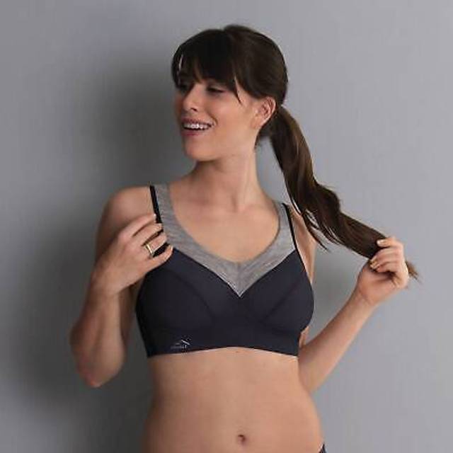 Anita Active Wool Sport Bra - Grey/Black - A 70