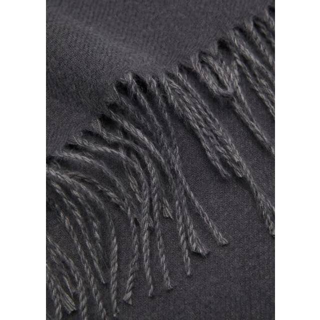 Two-tone fringed scarf grey - Man - One size - MANGO MAN - Grey - U