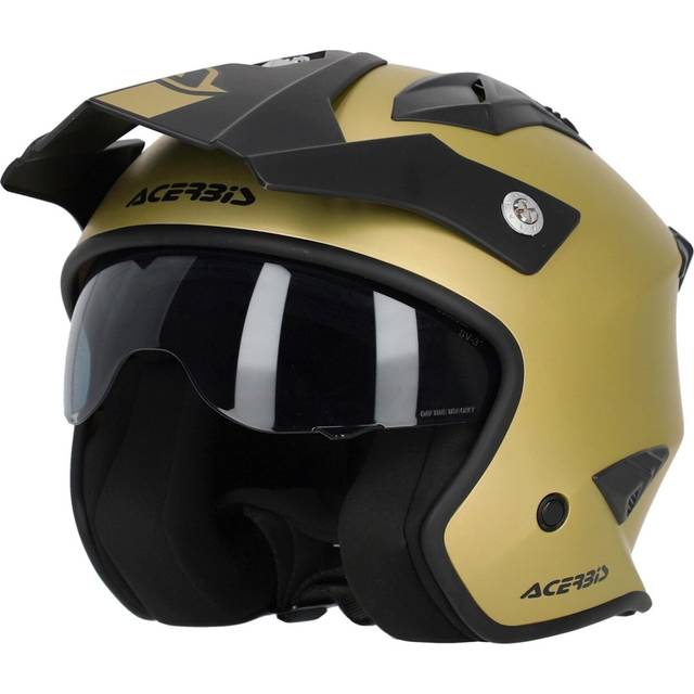 Acerbis Aria Metallic, open face helmet , color: Matt-Gold , size: XS