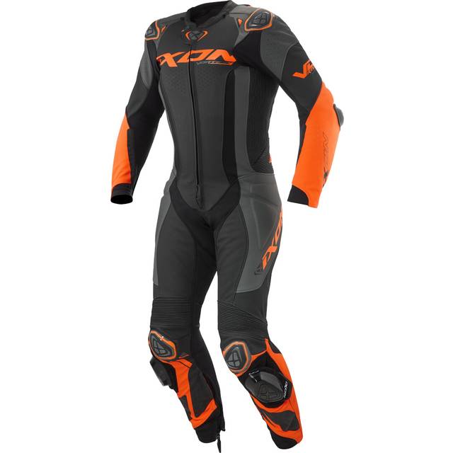 Ixon Vortex 3 MC-Skinnställ Svart-Antracit-Orange 2XL