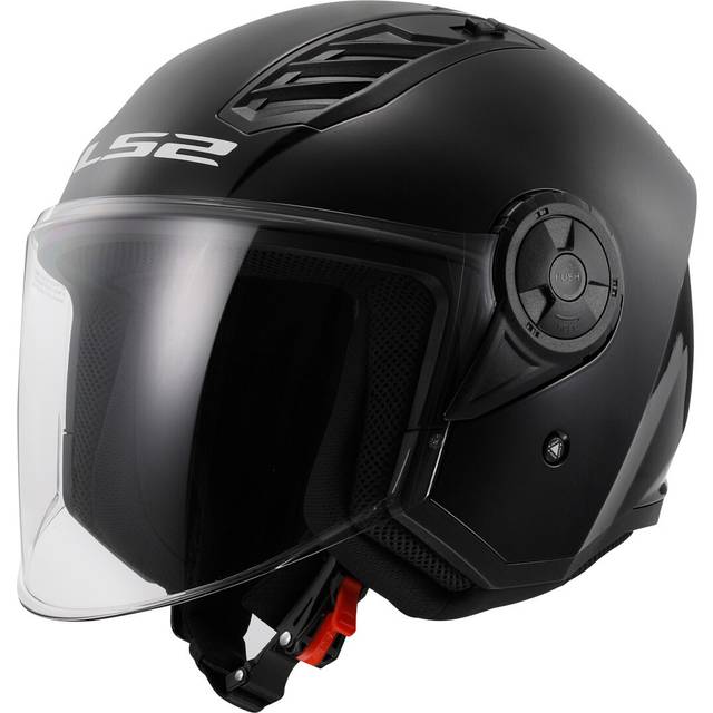 LS2 OF616 Airflow II Solid, open face helmet , color: Black , size: 3XL