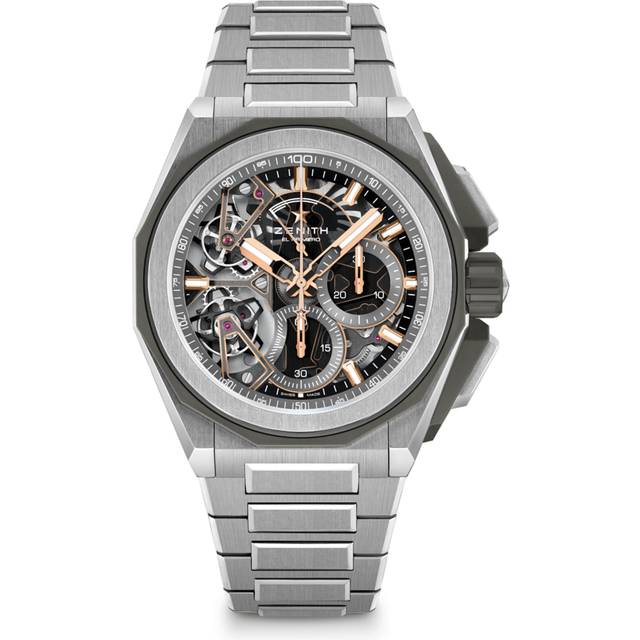 Zenith Titanium Defy Extreme Double Tourbillon Watch - Silver - 45mm