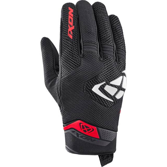 Ixon Mig 2 Airflow Motorcycle Gloves, black-white-red, Size 2XL for Men