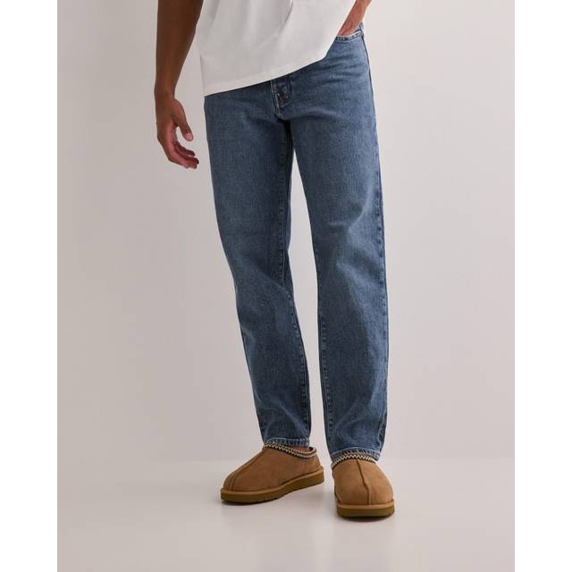 Selected Homme – Cole – Blå, tvättade, avsmalnande jeans i regular fit