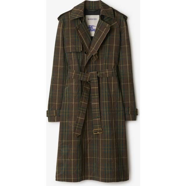 Burberry Men's Cotton Trench Coat in Brown | Size 52 | 8098475158439 Color C1480 (52)