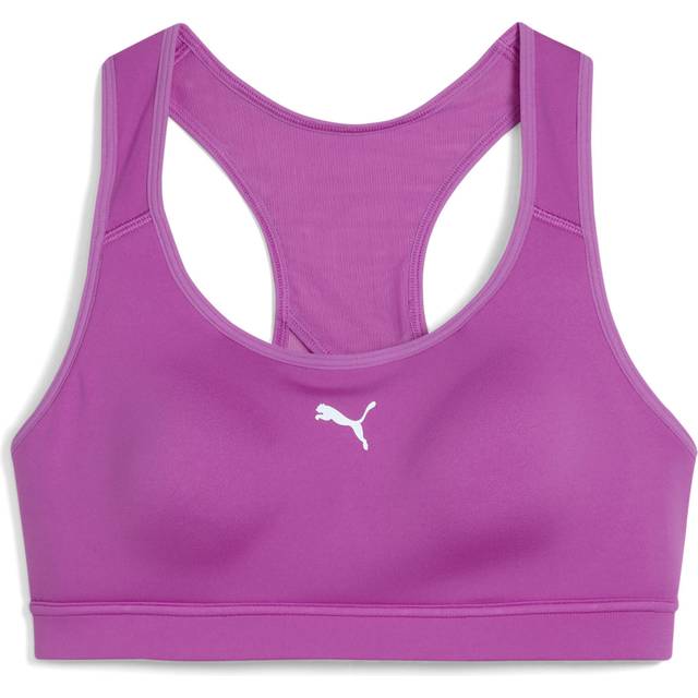 Puma 4 Keeps Run Bra Sports Bras Women - Violet, Size 10 - violet
