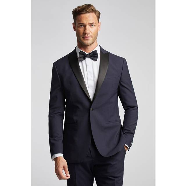 Ted Baker Slim Fit Navy Blue Tuxedo Men's Suit Jacket - 50R