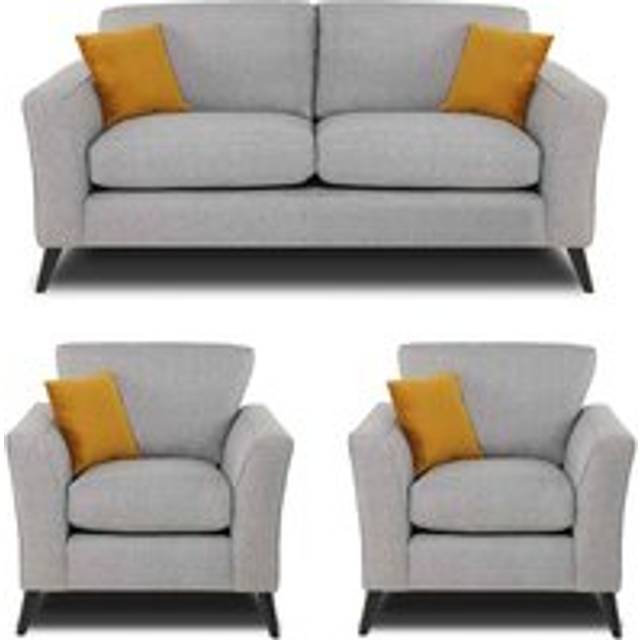 Modern Home Loscoe 3+1+1 Seater Set Silver, Grey