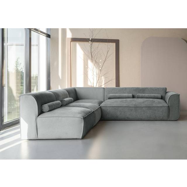 Flex Felix Modular System: Corner Sofa L-MAX - Olive (70cm H X 265cm W X 248cm D)