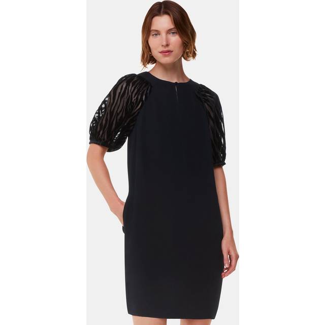 Lucy Zebra Velvet Mini Dress - BLACK - <p>London-based brand Whistles is renowned for creating timeless pieces with contemporary edge. Understated yet of-the-moment, each piece is carefully created with high-low dressing in mind. From cosy knits and relaxed jeans to slip skirts and floral dresses, Whistles is your one stop shop for creating the ultimate capsule wardrobe.</p>