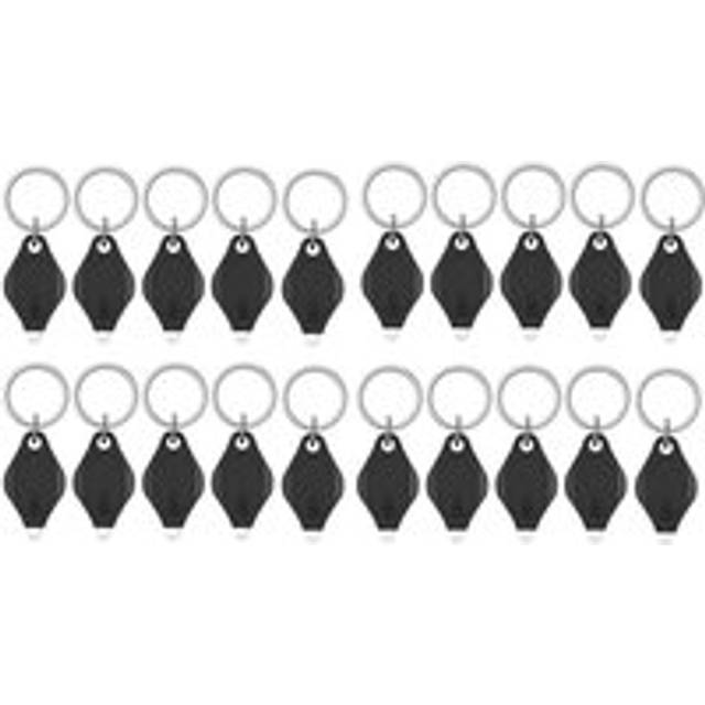 20Pack led Keychain Light 12 Lumen for Outdoor Camping Hiking and Emergency Lighting Black