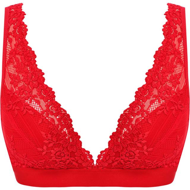 Embrace Lace Soft Cup Bra - Red - 36
