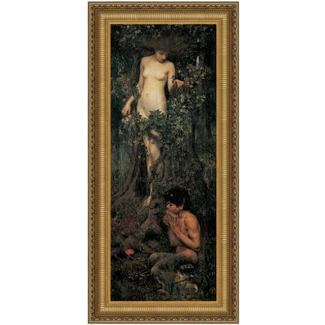 A Hamadryad Framed Canvas Replica Painting: Small