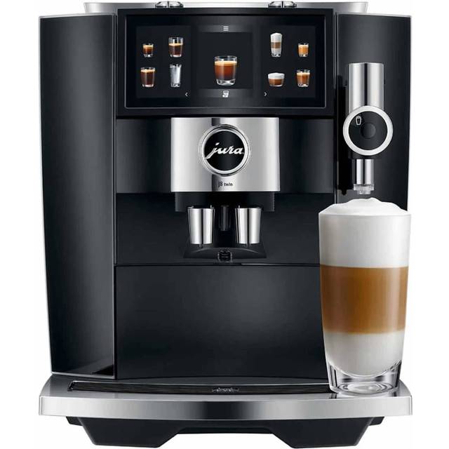 Jura 15659 J8 Twin Bean to Cup Coffee Machine - Diamond Black