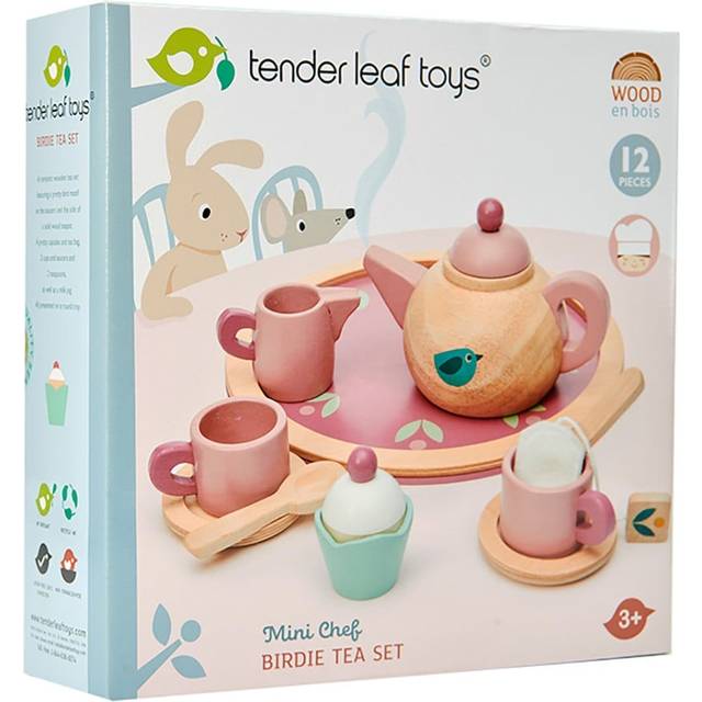 Tender Leaf Toys Wooden Mini Chef Birdie Tea Set