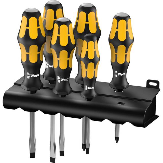 Wera 05018287001 932/918/6 Kraftform Chiseldriver Set (6 Pieces)