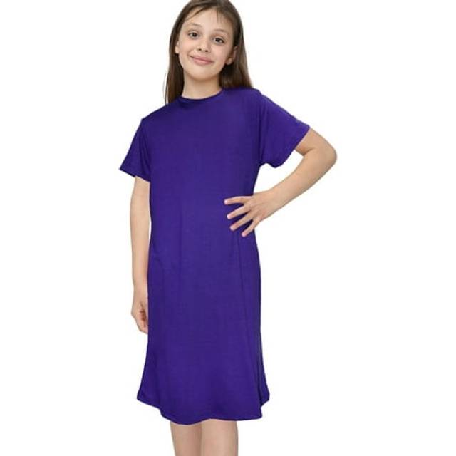 (13 Years, Purple) Girls Night Dress Nightgown Sleepwear Nightie 5-13