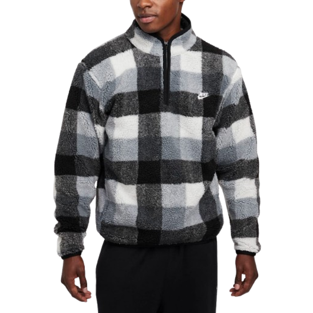 Nike Club Winterized Half Zip Fleece, Grey - S