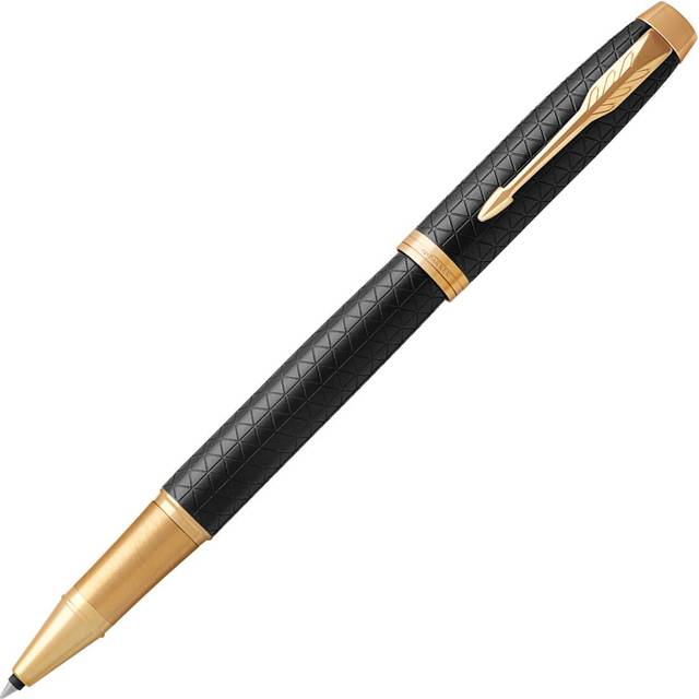 Parker IM Premium Black Finish & Gold Trim Rollerball Pen