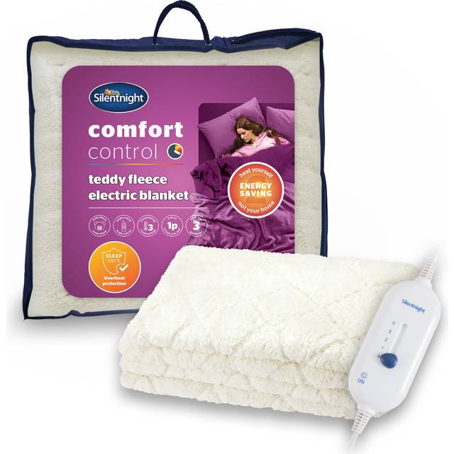 SILENTNIGHT Comfort Control Teddy Electric Blanket - Single