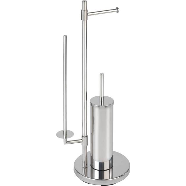 "Wenko ""Universalo Neo Freestanding Toilet Brush, Silver"