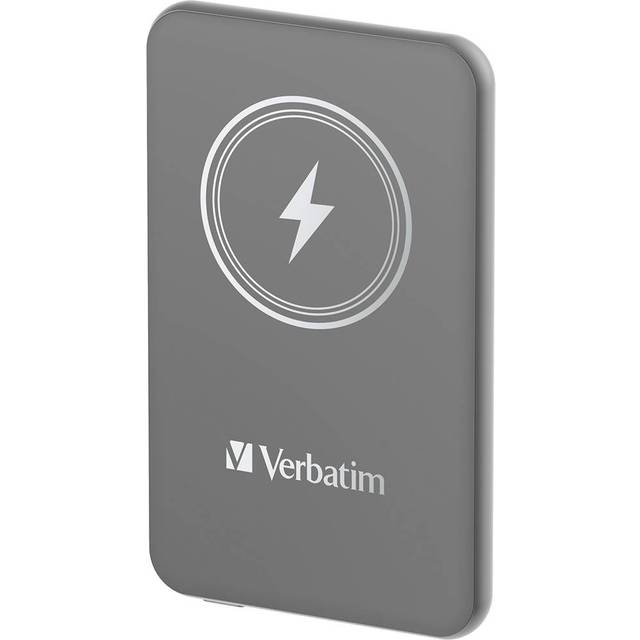 Verbatim Charge 'n' Go Magnetic Wireless Power Bank 10000mAh Grey