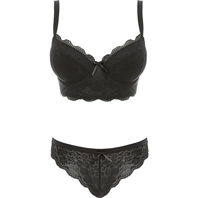Freya Womens Fancies Longline Bra - Black Polyamide - Size 38E