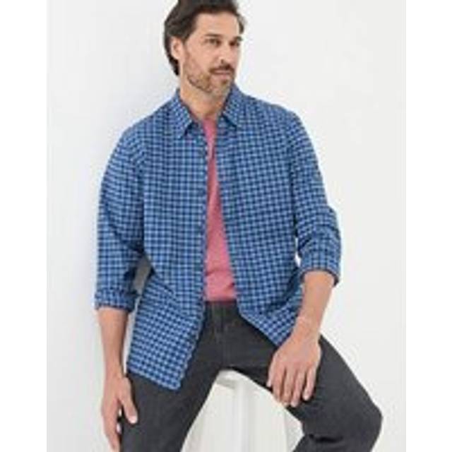 FatFace Everly Gingham Shirt Blue - FatFace - Size: S