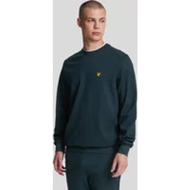 Lyle And Scott Men's Sports Crew Neck Fly Fleece Sweatshirt - Green - Size: 34