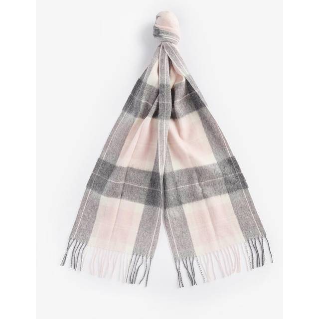 Barbour Women's Tartan Scarf - Pink/Grey Tartan - Multi