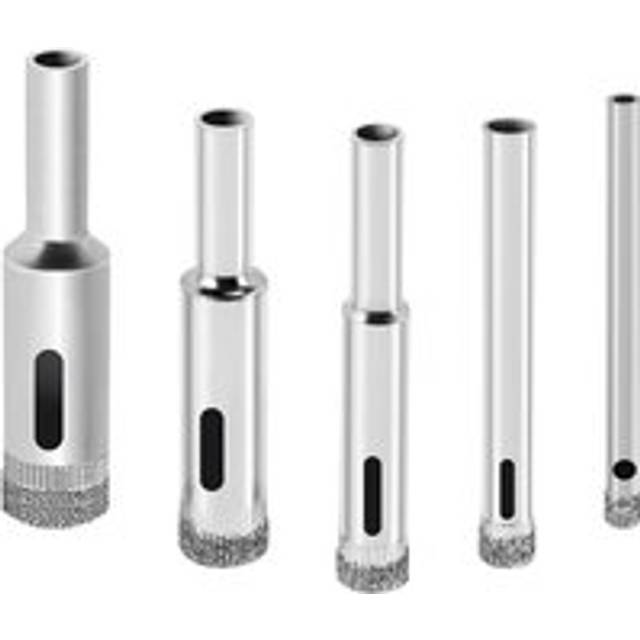 Glass Drill Bit Set- Bits Hole Saw Bottle Extractor Remover Tool