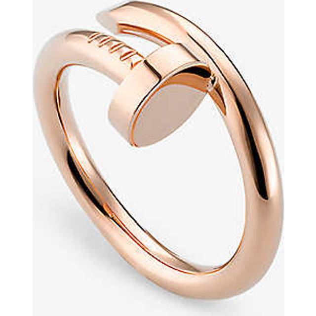 Cartier Womens Pink Juste Un Clou 18ct Rose-gold Ring 53mm - PINK