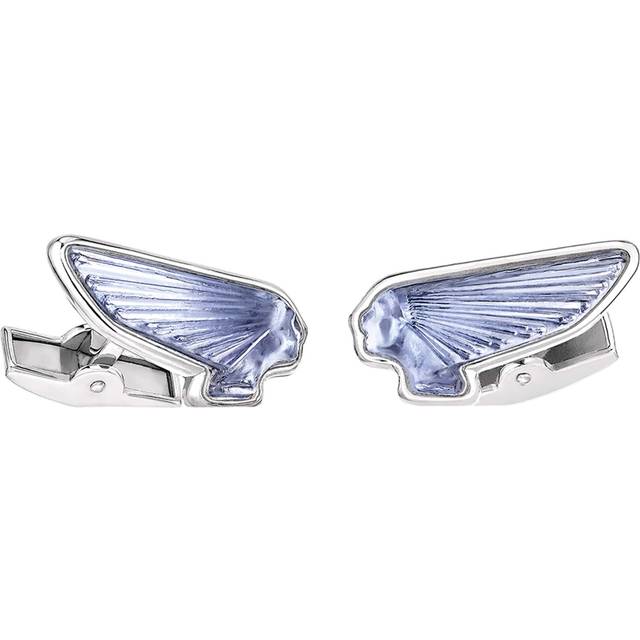 Lalique Crystal Victoire Mascottes Cufflinks - Blue - One size