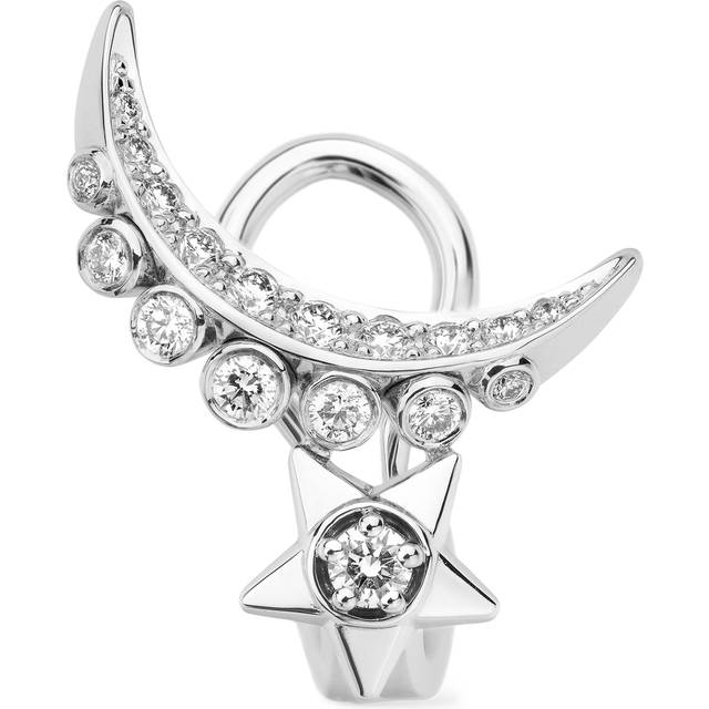CHANEL Comète Lune Single Earring - Silver - One size