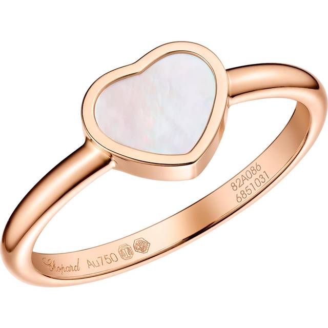 Chopard Rose Gold and Mother-of-Pearl My Happy Hearts Ring - 51