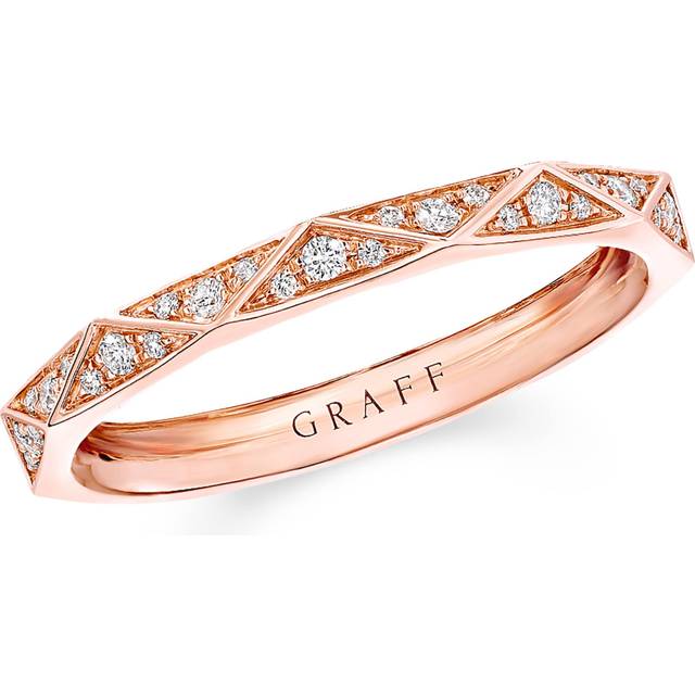 Rose Gold and Diamond Laurence Graff Signature Band - 48