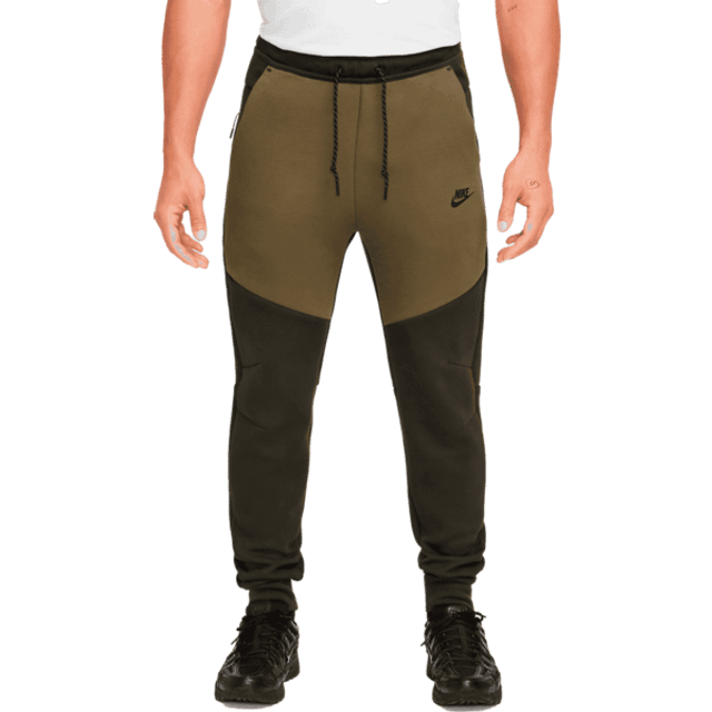 Nike Tech Men's Fleece Joggers - Green - Cotton/Polyester - XXL