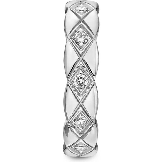 CHANEL White Gold and Diamond Coco Crush Single Earring - Silver - One size