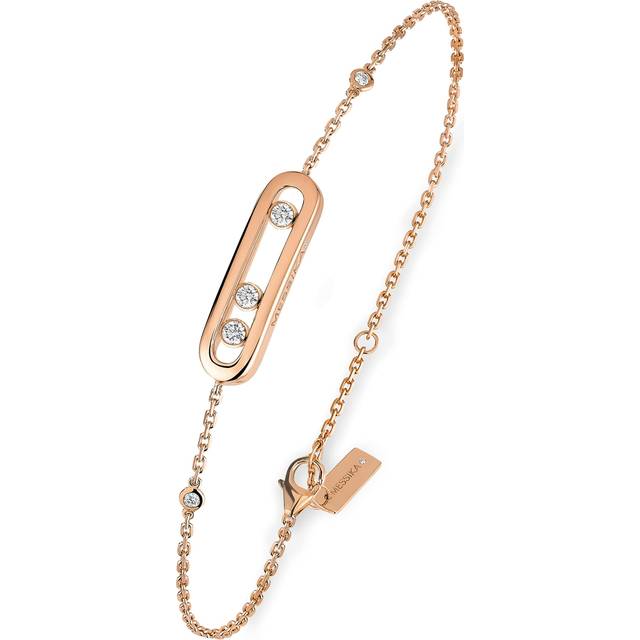 Messika Pink Gold and Diamond Move Classique Bracelet - Rose Gold - One size