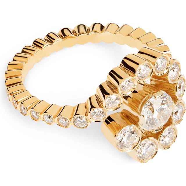 Sophie Bille Brahe Yellow Gold and Diamond Escargot Ring - 52