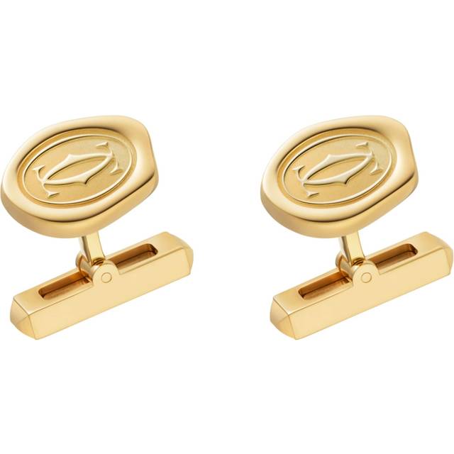 Cartier Yellow Gold Wax Seal Cufflinks - One size
