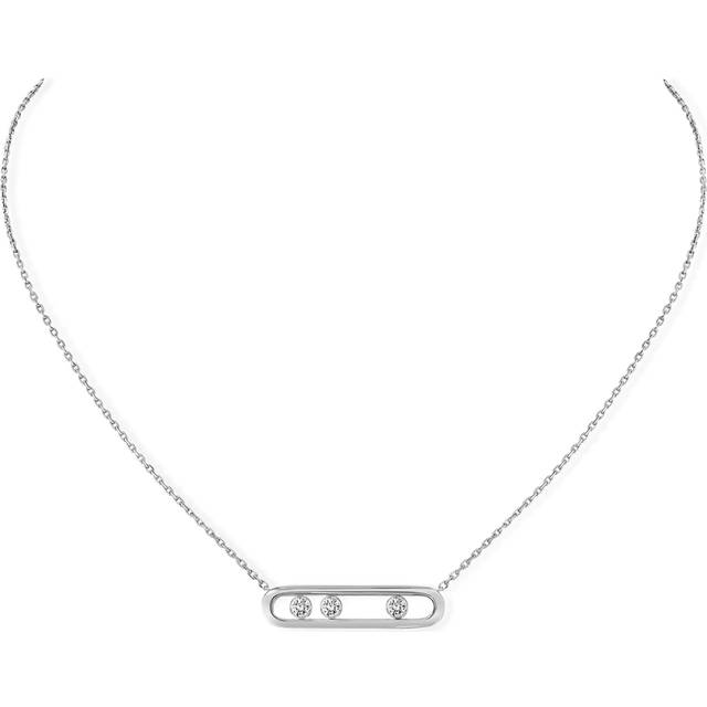 Messika White Gold and Diamond Move Classique Necklace - Silver - One size